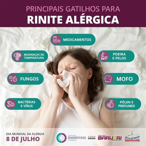 sintomas de rinite alérgica